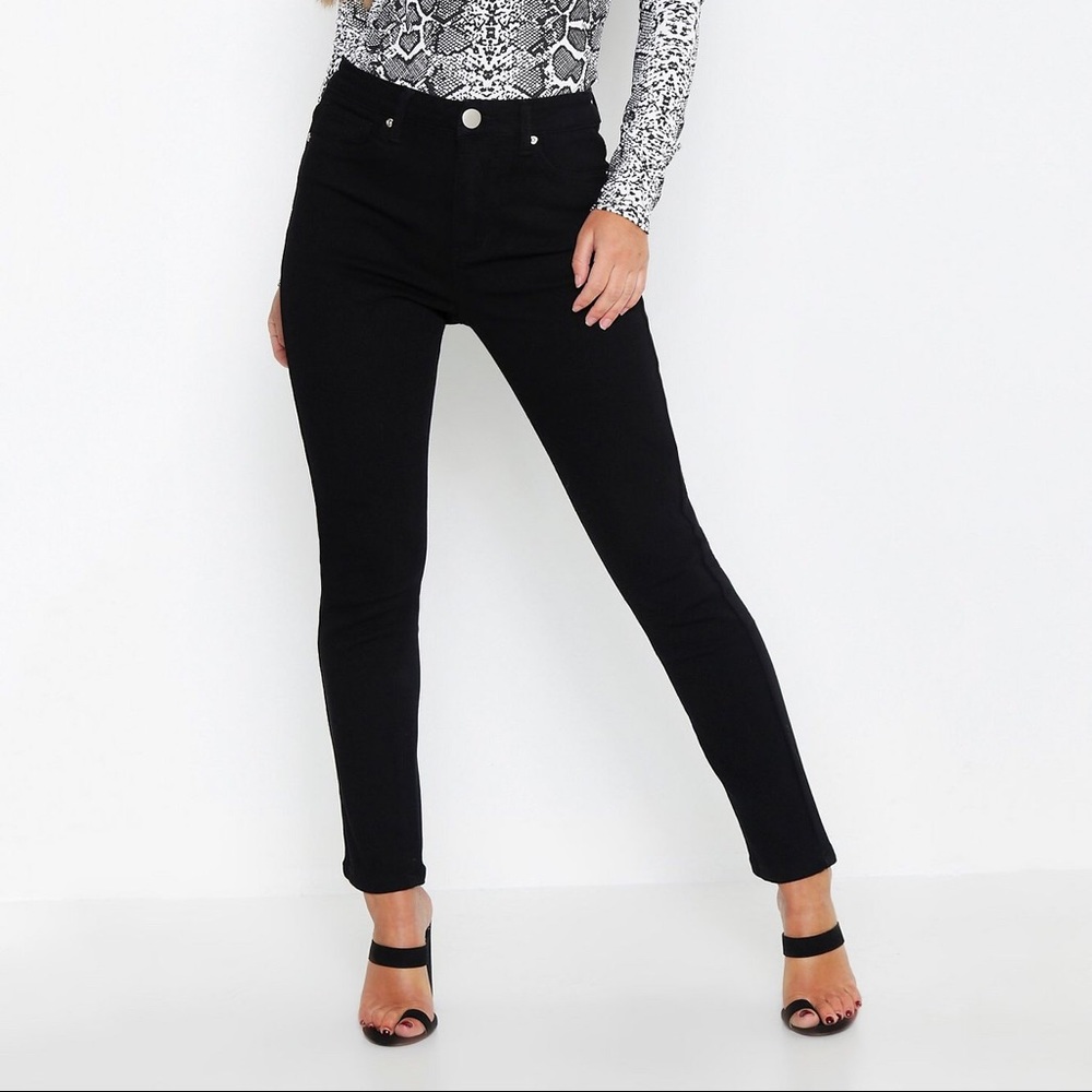 Boohoo Petite High Waisted Jeans
